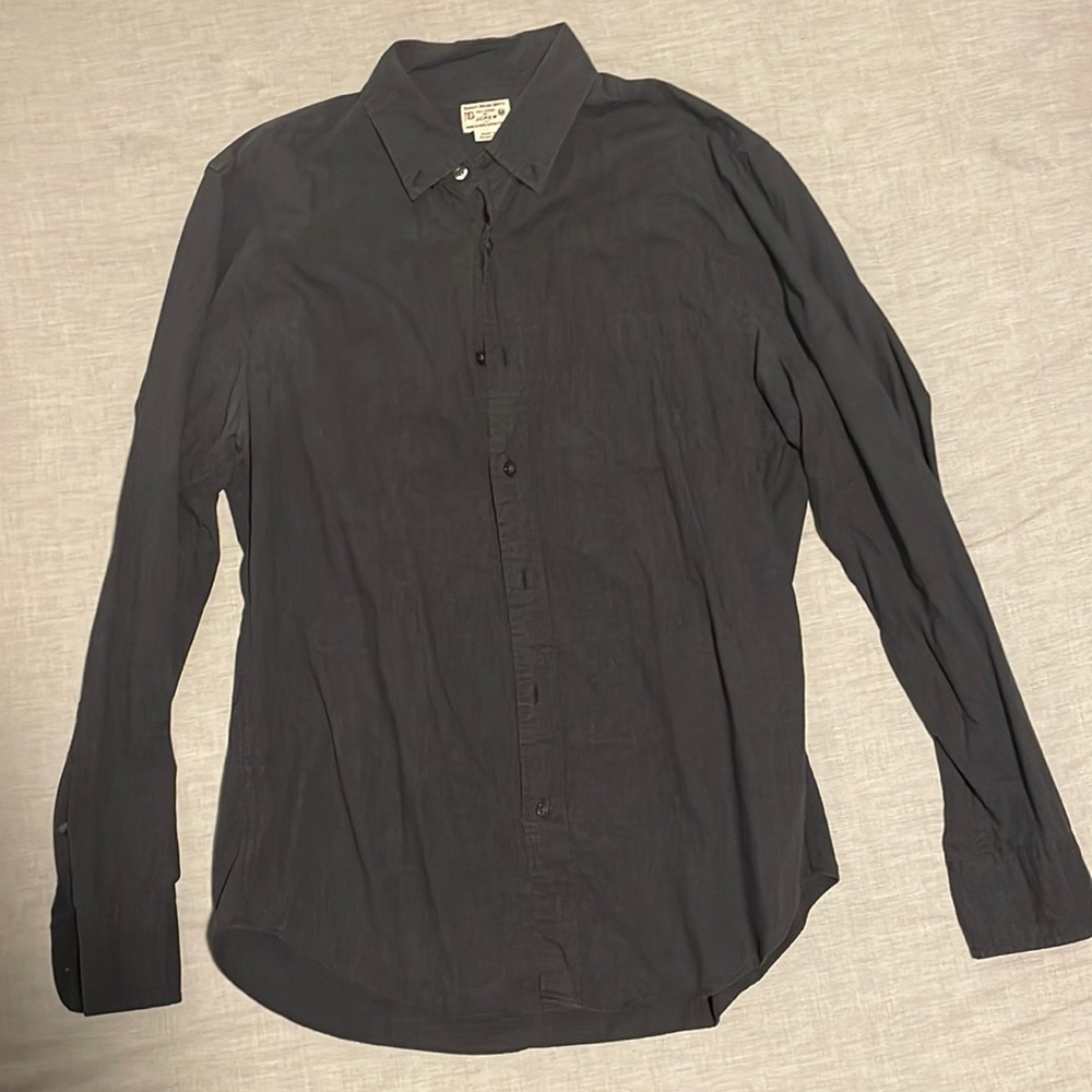 J Crew Factory Black Long Sleeve Shirt